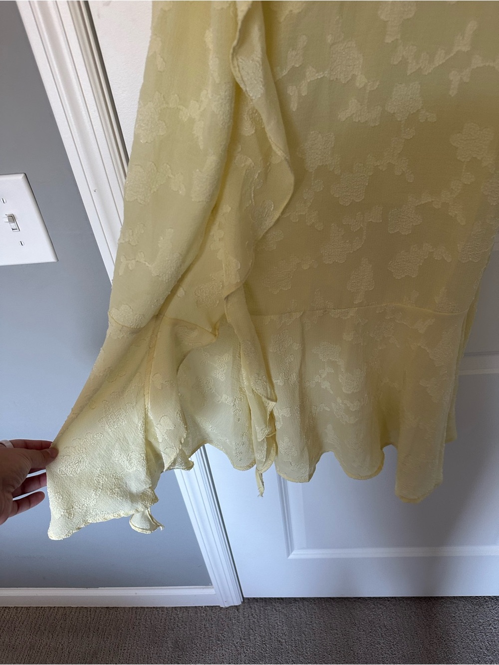 Wild Fable Yellow Ruffle Maxi Dress - Picture 4 of 7
